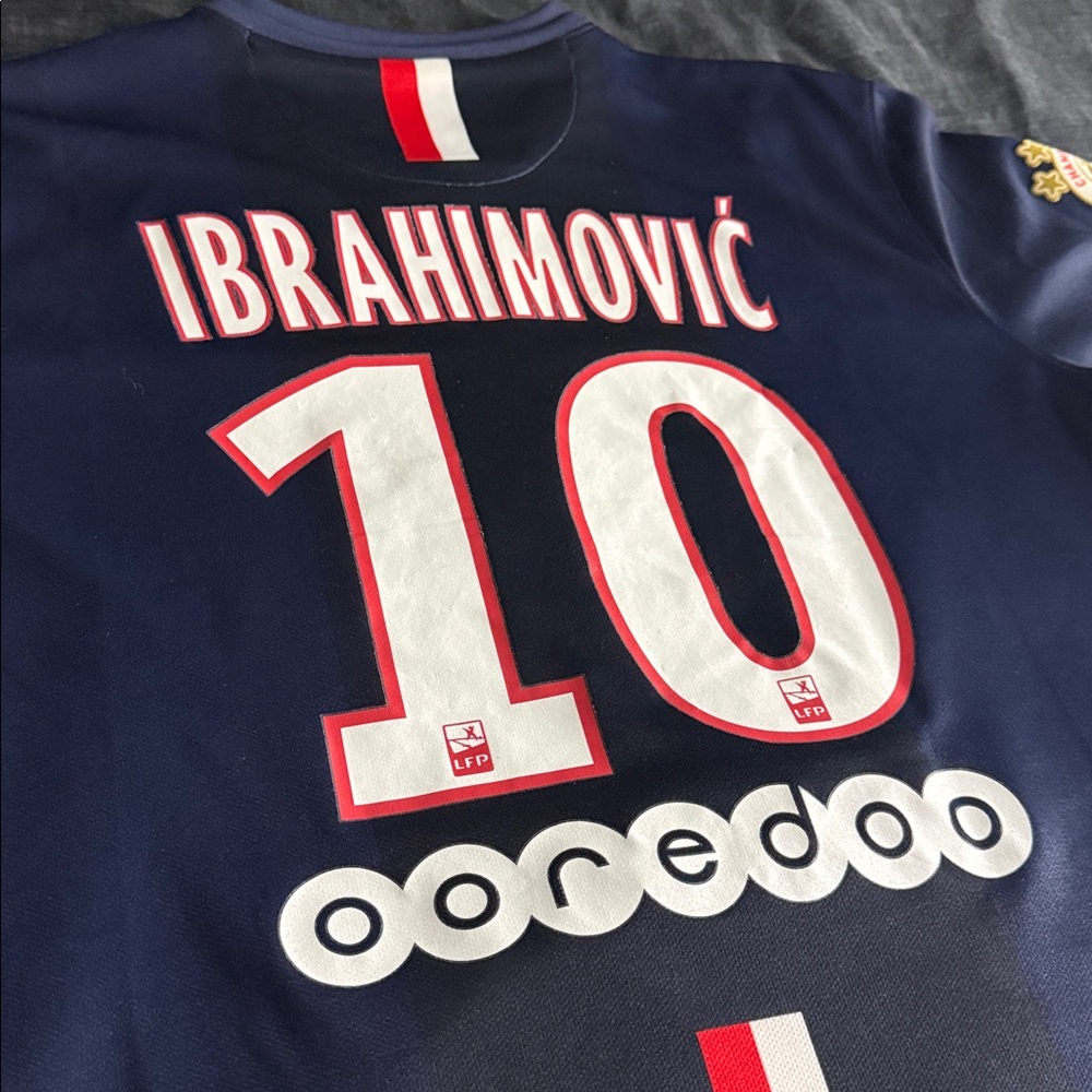 VINTAGE PSG #10 Zlatan Ibrahimovic 2014-15 Home Nike Jersey - Picture 12 of 12